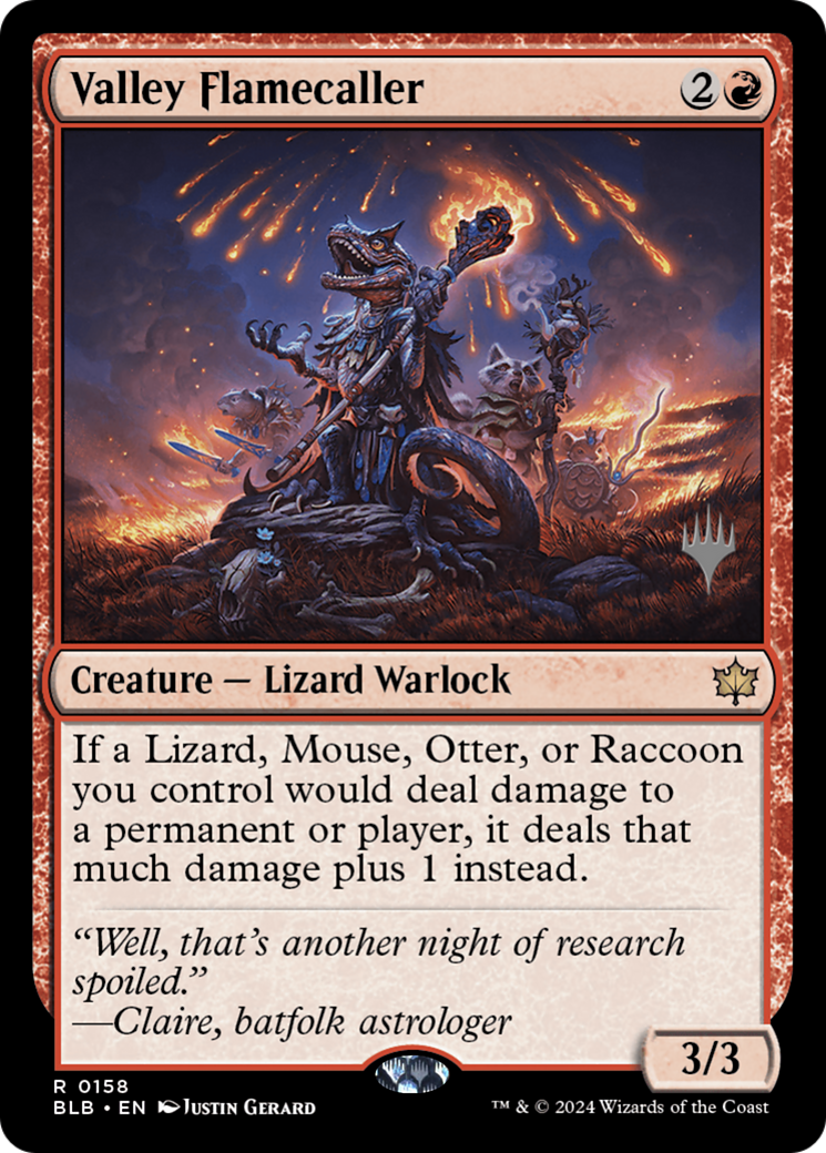 Valley Flamecaller (PPBLB-158) - Bloomburrow Promos
