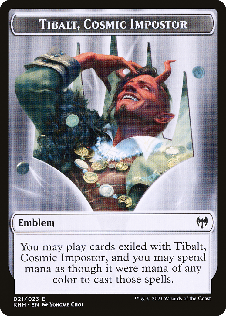 Tibalt, Cosmic Impostor Emblem (TKHM-021) - Kaldheim Tokens
