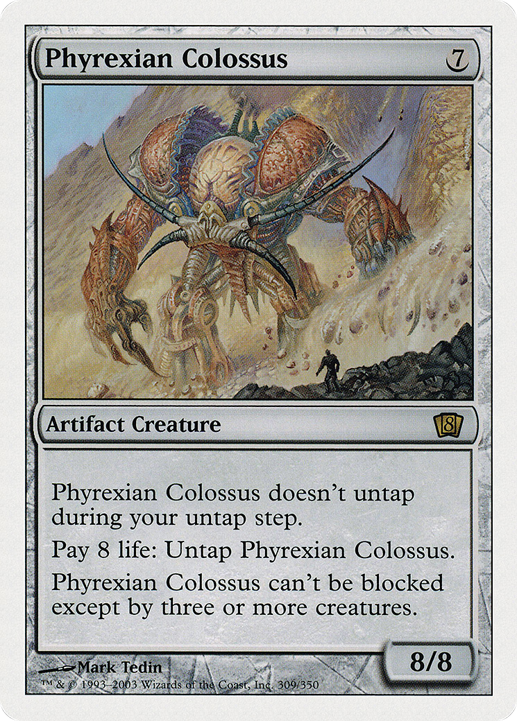 Phyrexian Colossus (8ED-309) - 8th Edition Foil