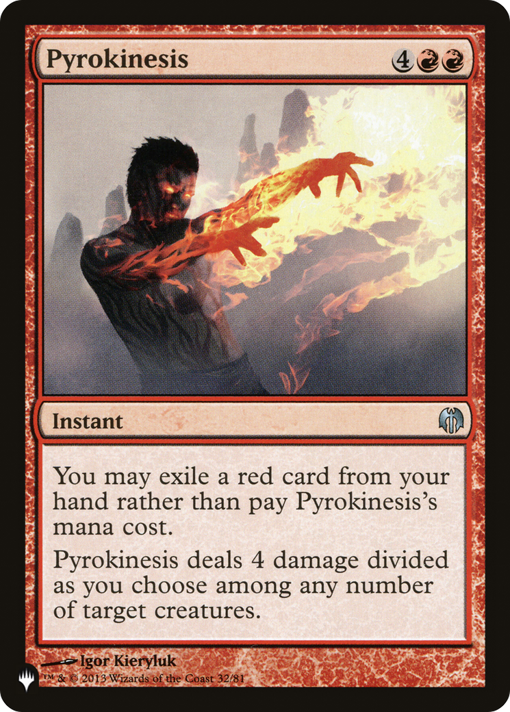 Pyrokinesis (LIST-32/81) - The List