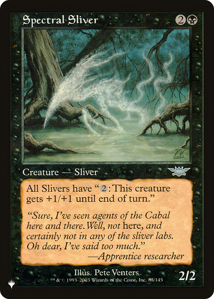 Spectral Sliver (LIST-83/145) - The List