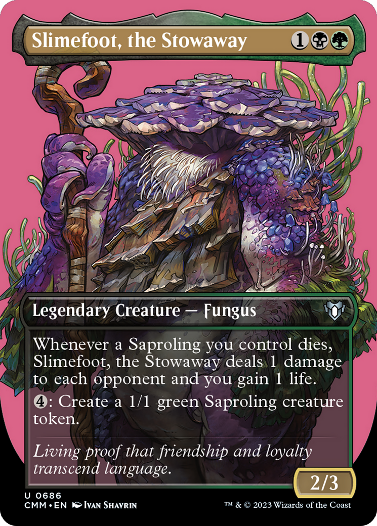 Slimefoot, the Stowaway (Borderless) (CMM-686) - Commander Masters (Borderless)