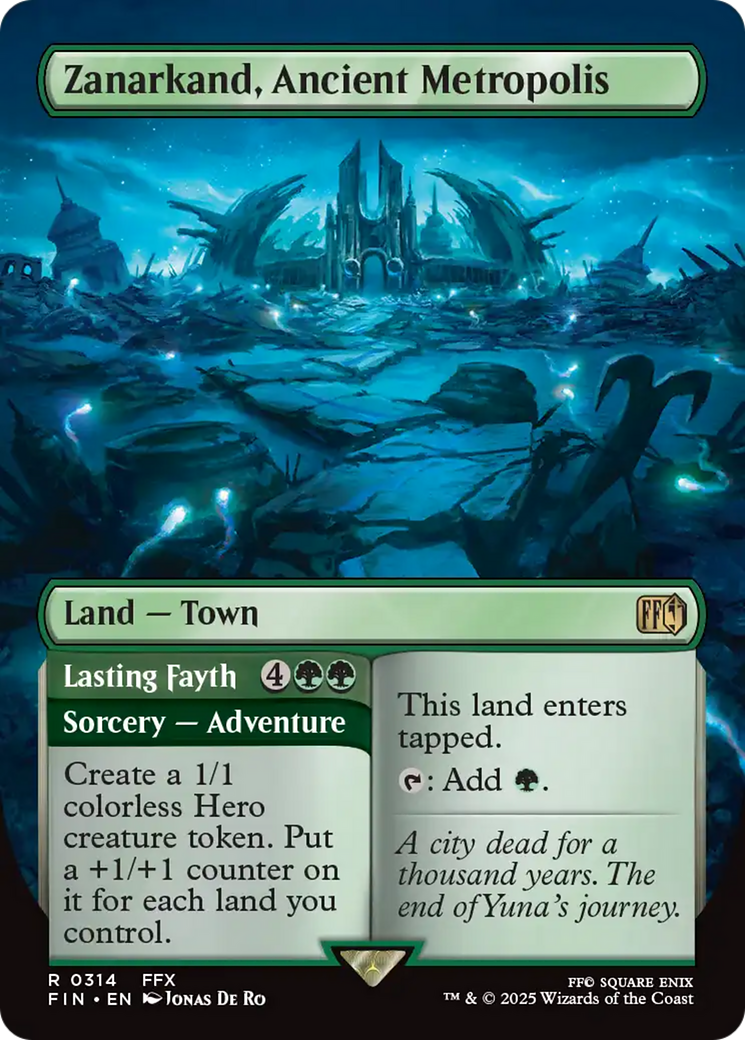 Zanarkand, Ancient Metropolis (Borderless) (FIN-314) - FINAL FANTASY (Borderless) Foil
