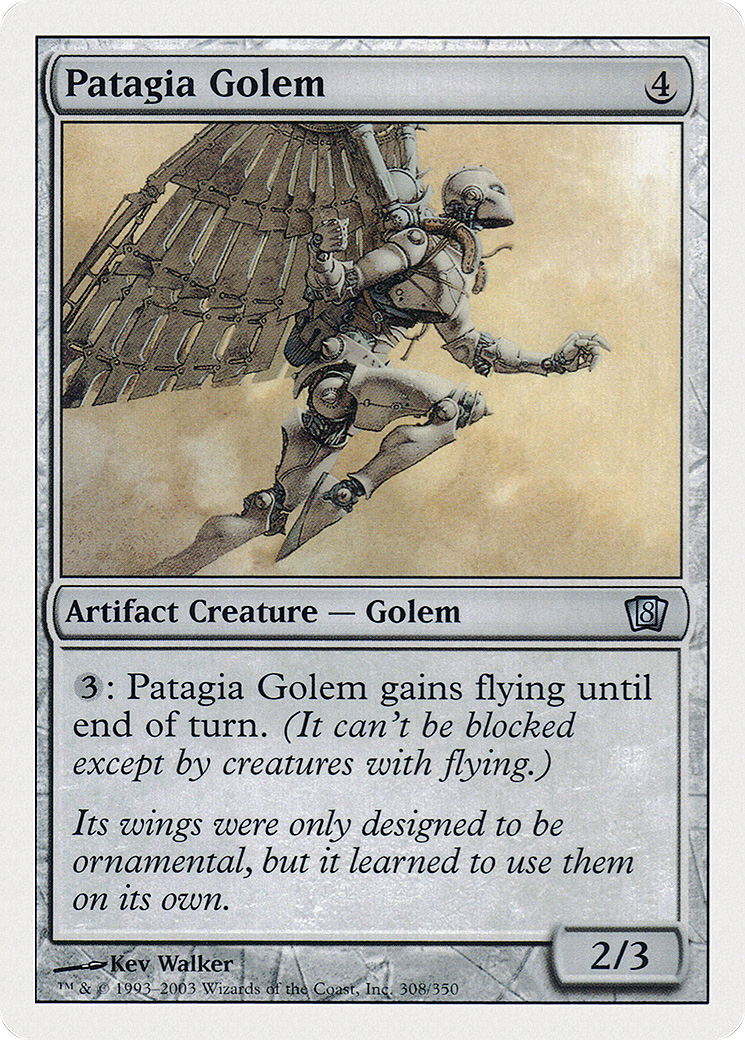 Patagia Golem (8ED-308) - 8th Edition