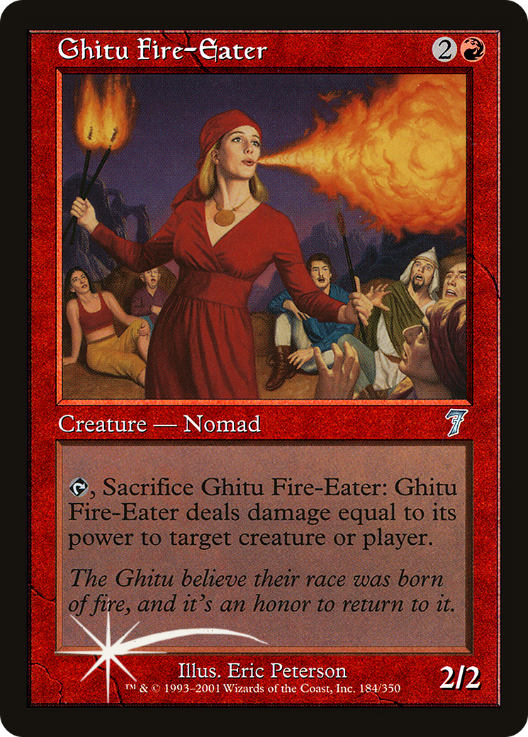 Ghitu Fire-Eater (7ED-184) - 7th Edition Foil