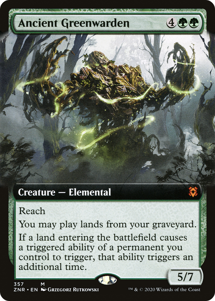 Ancient Greenwarden (Extended Art) (ZNR-357) - Zendikar Rising: (Extended Art) Foil