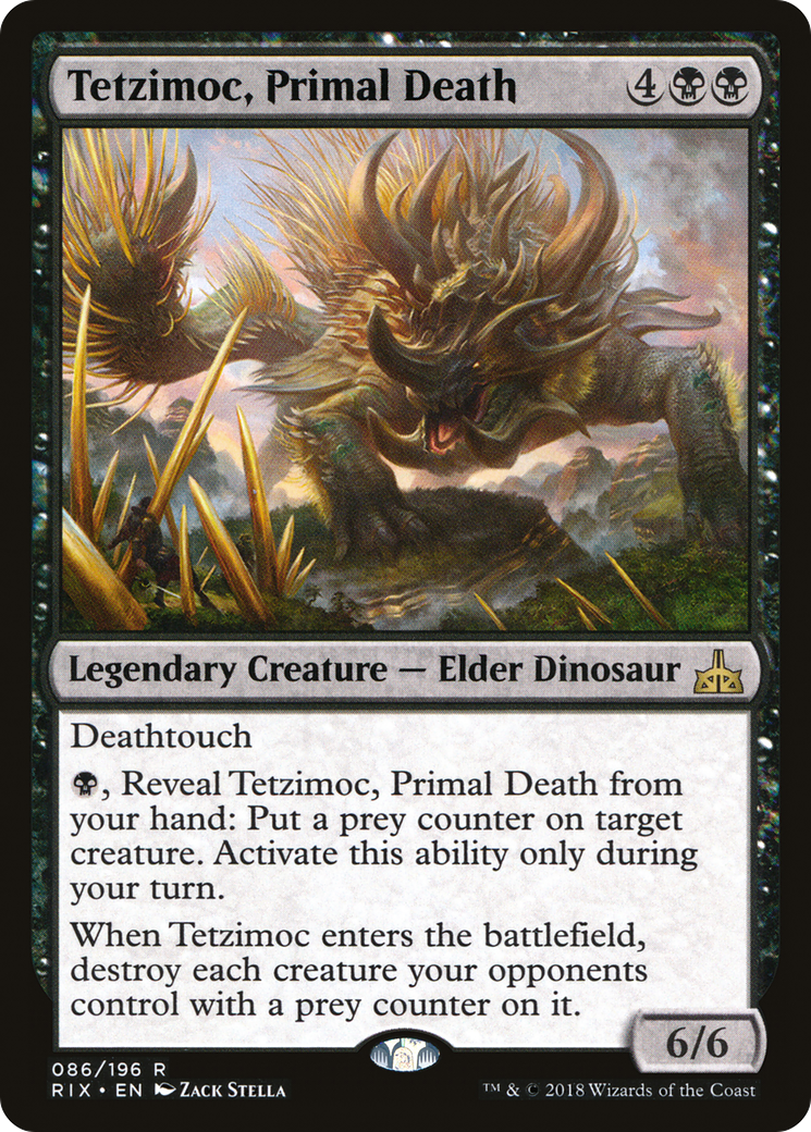 Tetzimoc, Primal Death (RIX-086) - Rivals of Ixalan Foil