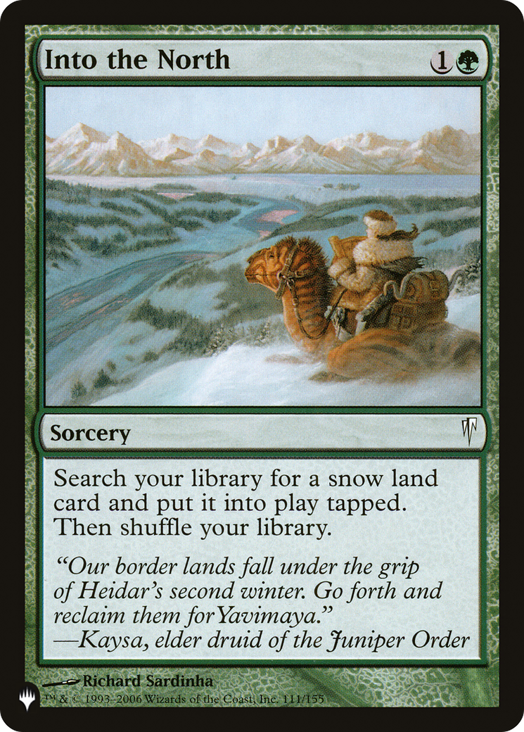 Into the North (LIST-111/155) - The List