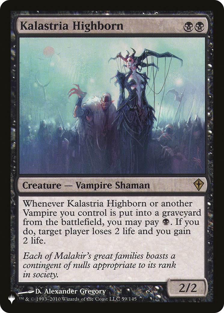 Kalastria Highborn (LIST-59/145) - The List