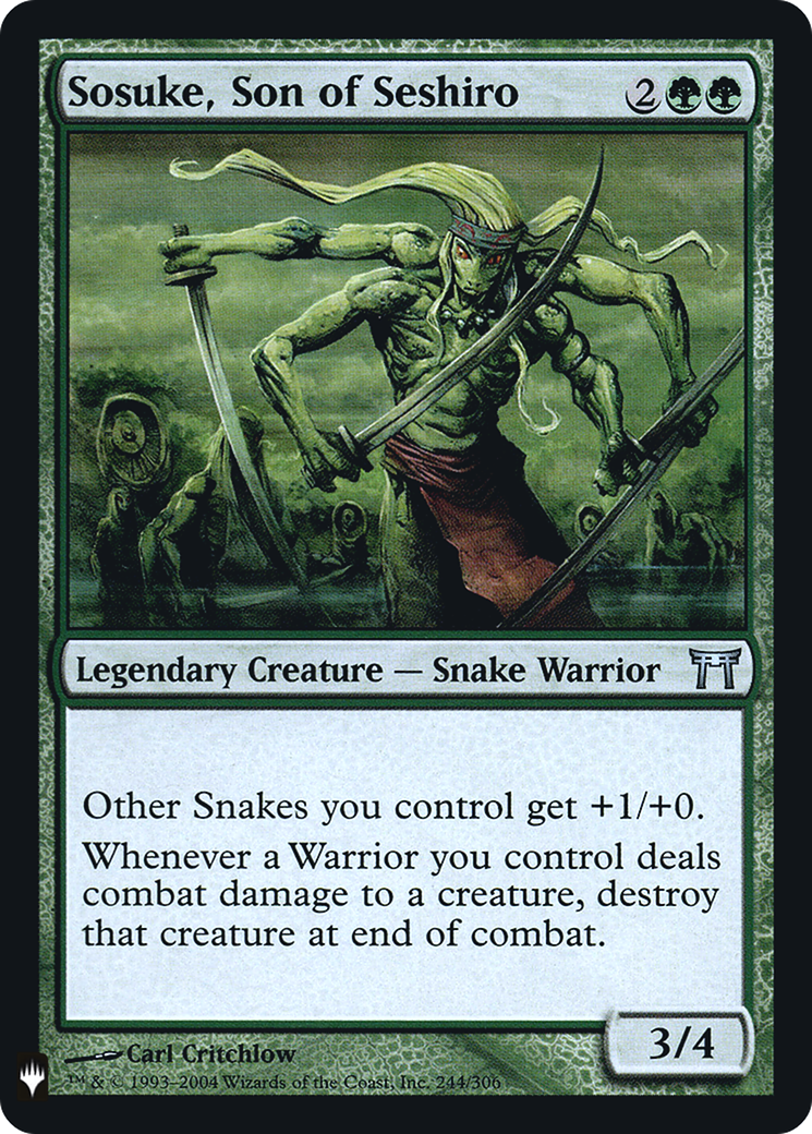 Sosuke, Son of Seshiro (LIST-CHK-244) - The List Foil
