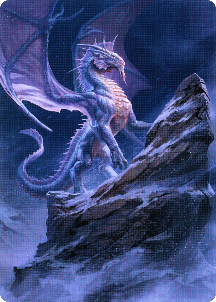 Ancient Silver Dragon // Ancient Silver Dragon (ACLB-006) - Battle for Baldur's Gate Art Series (Borderless)