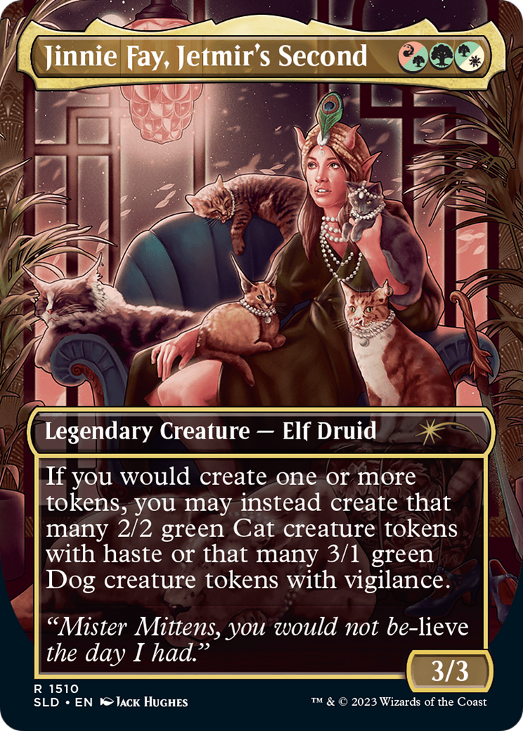 Jinnie Fay, Jetmir's Second (Display Commander) - Thick Stock (SLD-1556) - Secret Lair Drop (Borderless)