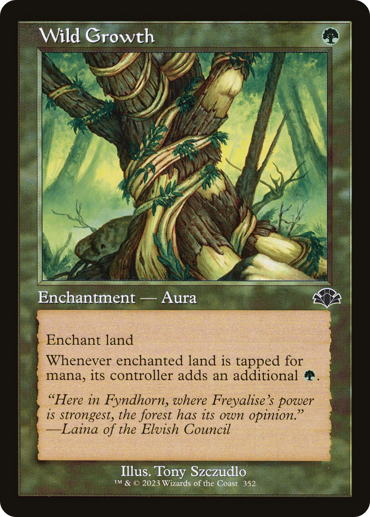 Wild Growth (Retro Frame) (DMR-352) - Dominaria Remastered