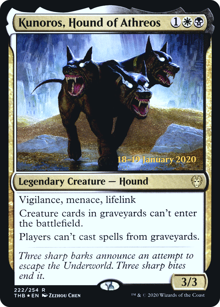 Kunoros, Hound of Athreos (PRE-222) - Theros Beyond Death Promos Foil