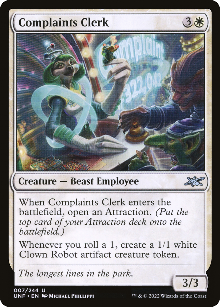 Complaints Clerk (UNF-007) - Unfinity Foil