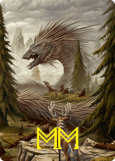 Quilled Greatwurm // Quilled Greatwurm (AFDN-044) - Foundations Art Series (Borderless) Foil
