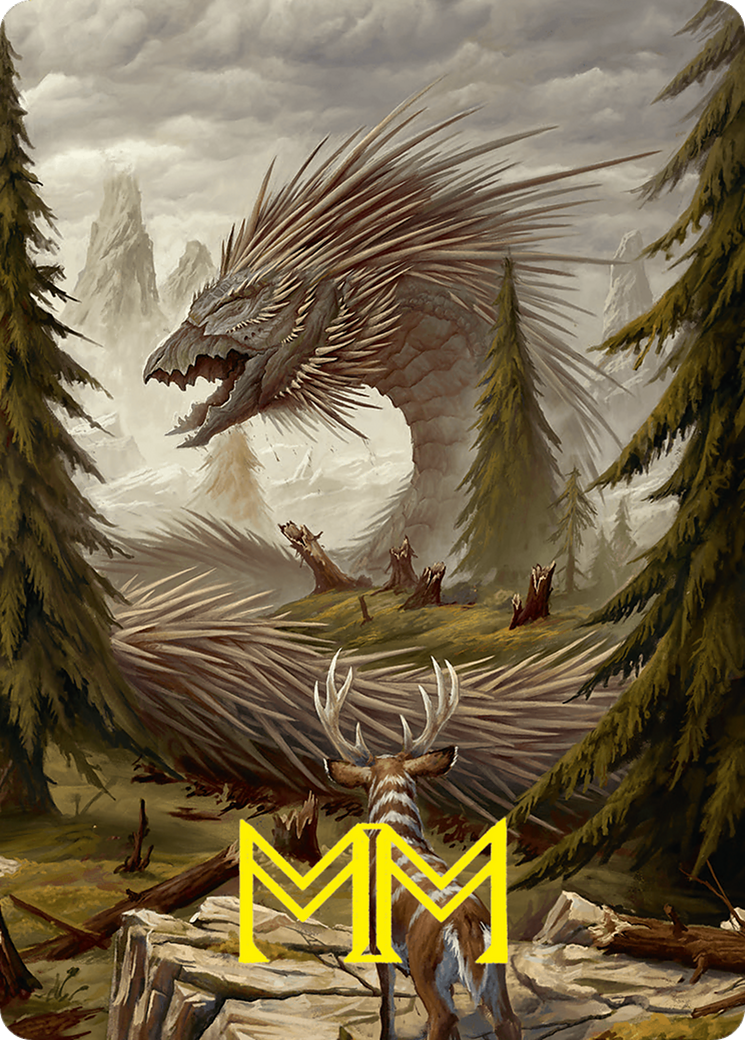 Quilled Greatwurm // Quilled Greatwurm (AFDN-044) - Foundations Art Series (Borderless)