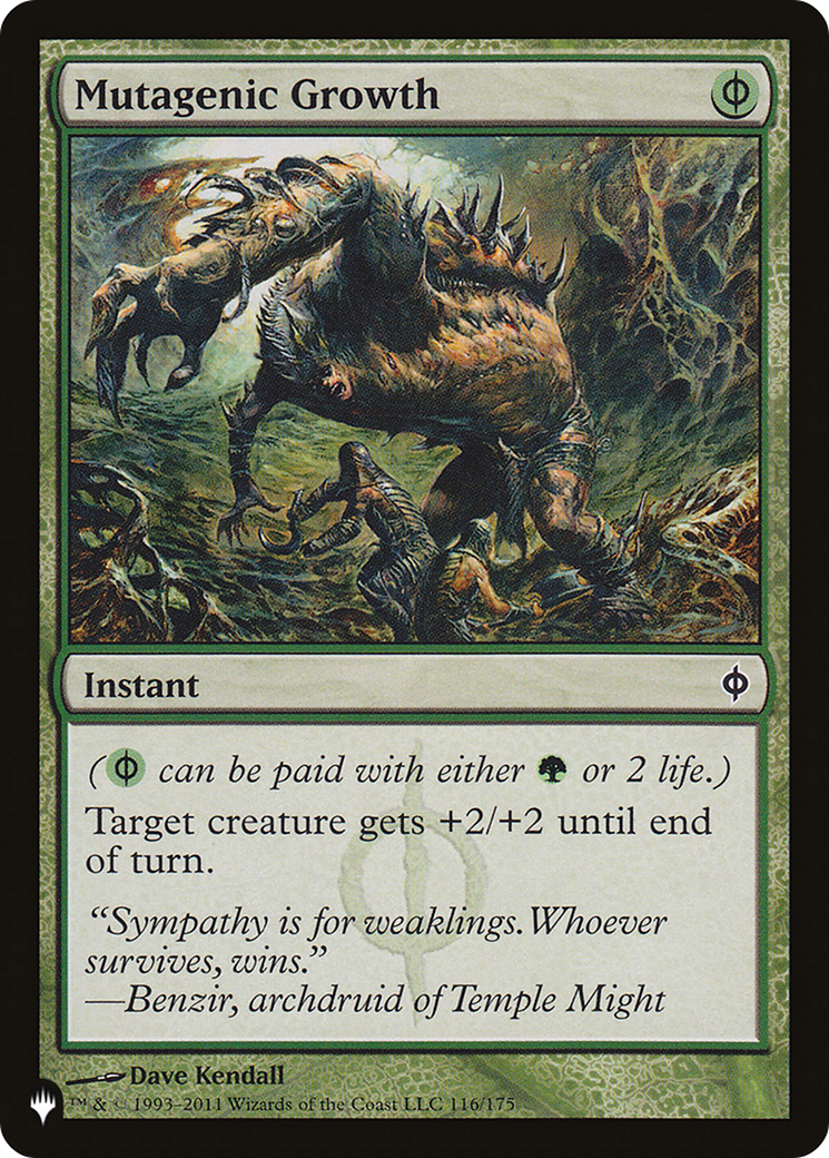 Mutagenic Growth (LIST-116/175) - The List