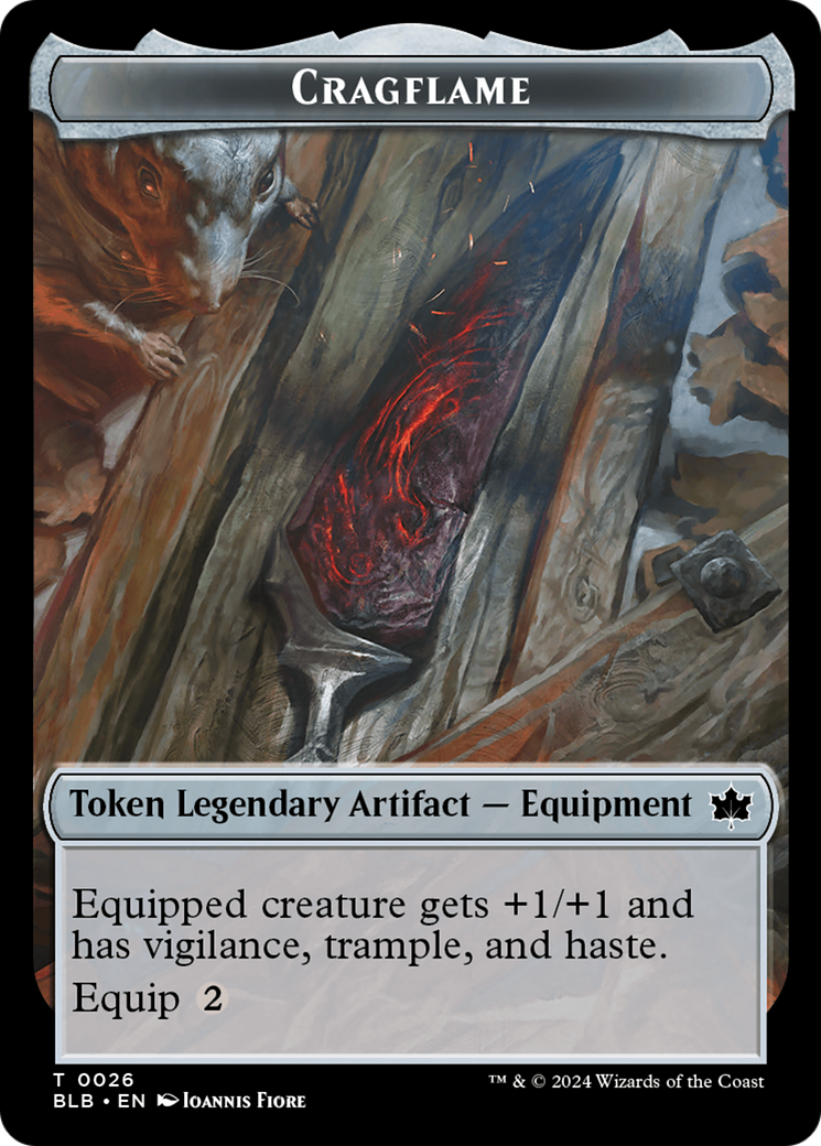 Cragflame Token (BLB-026) - Bloomburrow Tokens