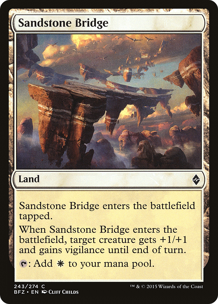 Sandstone Bridge (BFZ-243) - Battle for Zendikar Foil