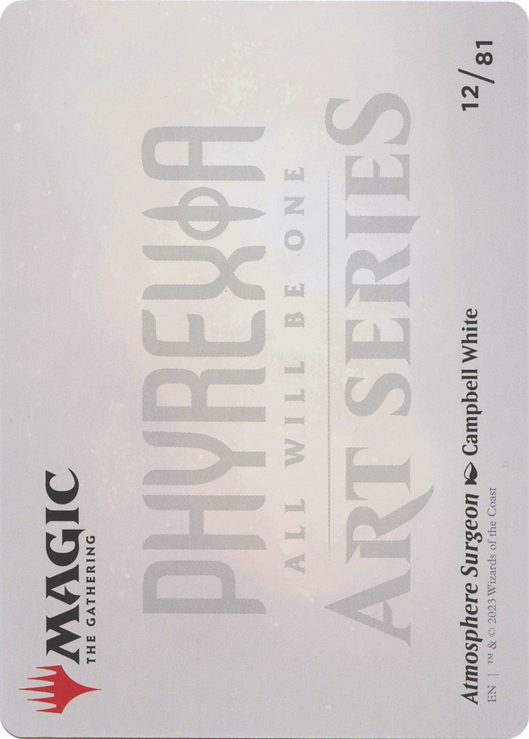 Atmosphere Surgeon // Atmosphere Surgeon (AONE-012) - Phyrexia: All Will Be One Art Series (Borderless)