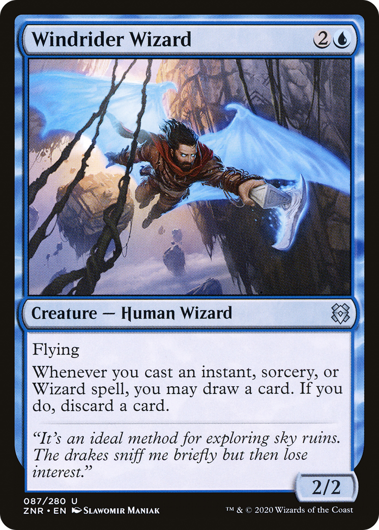 Windrider Wizard (ZNR-087) - Zendikar Rising
