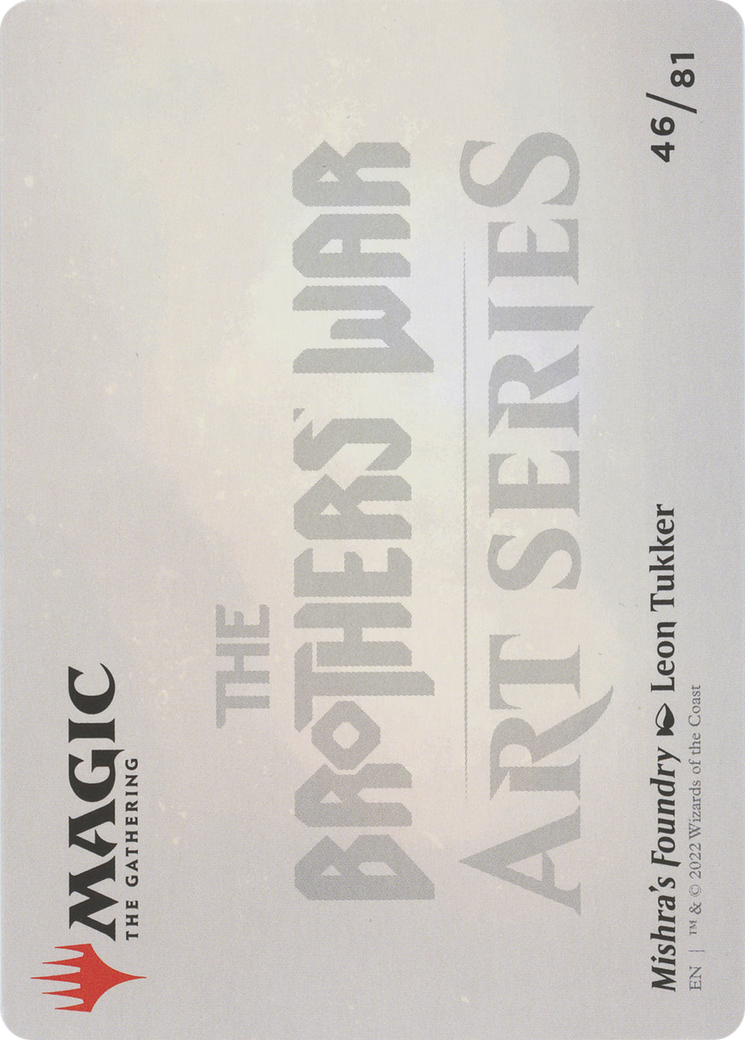 Mishra's Foundry // Mishra's Foundry (ABRO-046) - The Brothers' War Art Series (Borderless) Foil