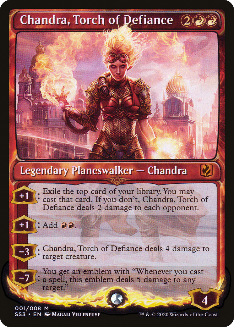 Chandra, Torch of Defiance (SS3-001) - Signature Spellbook: Chandra Foil