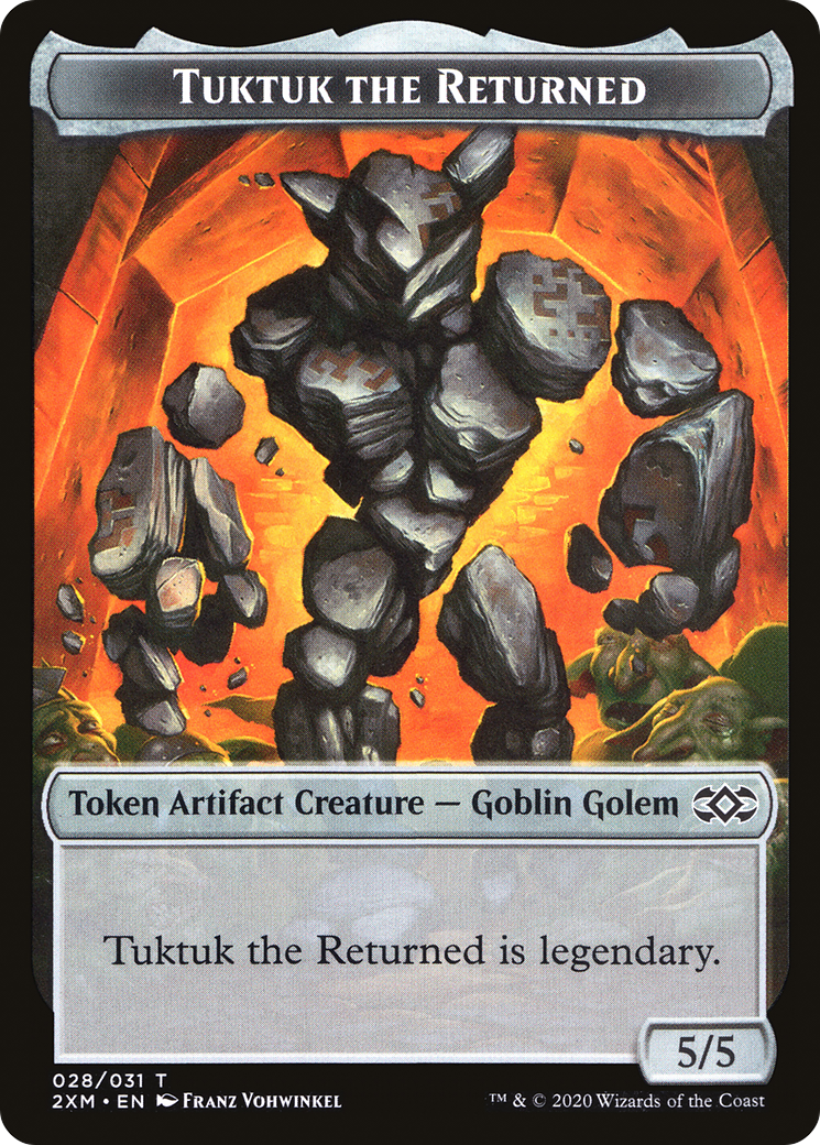 Tuktuk the Returned (T2XM-028) - Double Masters Tokens Foil