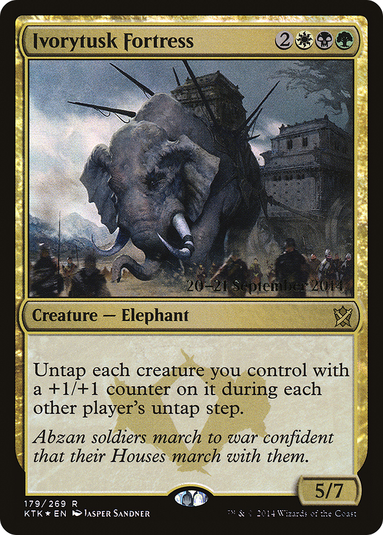 Ivorytusk Fortress (PRE-179) - Khans of Tarkir Promos Foil