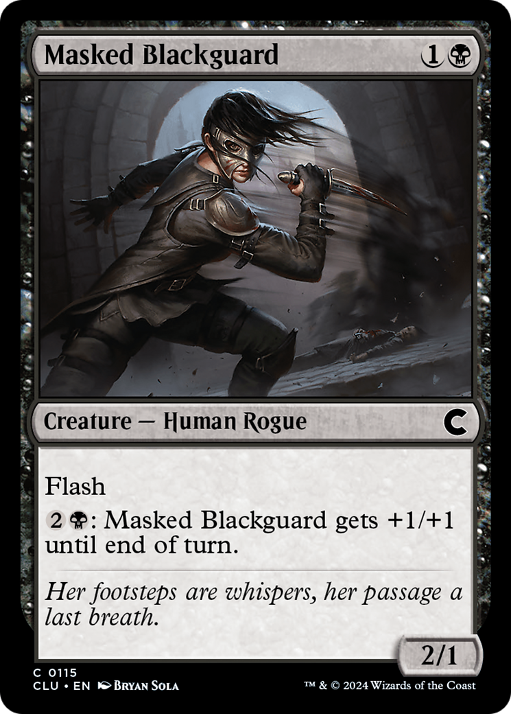Masked Blackguard (CLU-115) - Ravnica: Clue Edition