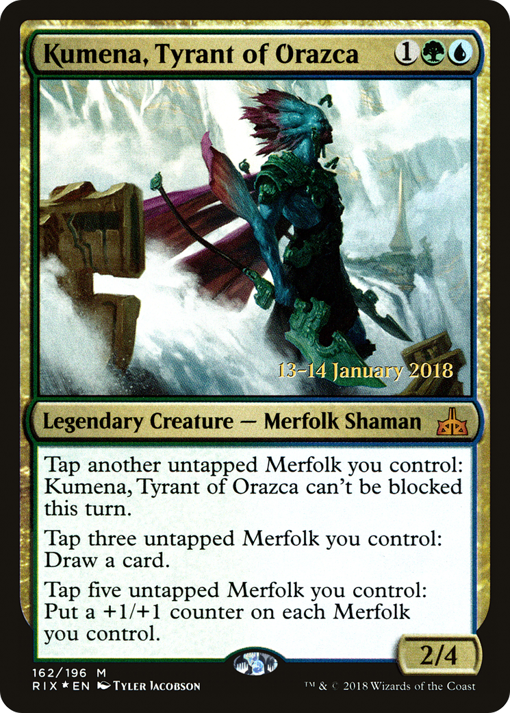 Kumena, Tyrant of Orazca (PRE-162) - Rivals of Ixalan Promos Foil