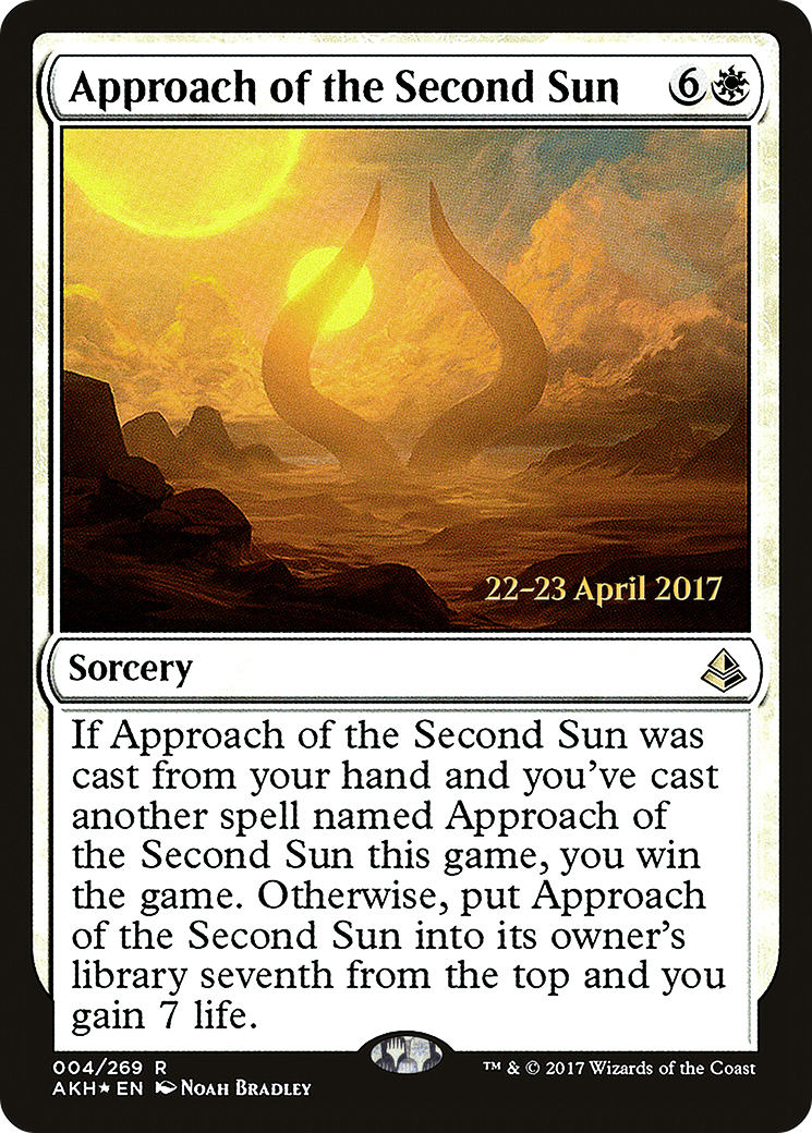 Approach of the Second Sun (PRE-004) - Amonkhet Promos Foil