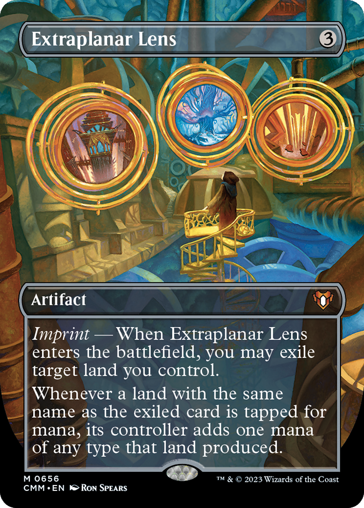 Extraplanar Lens (Borderless) (CMM-656) - Commander Masters (Borderless) Foil