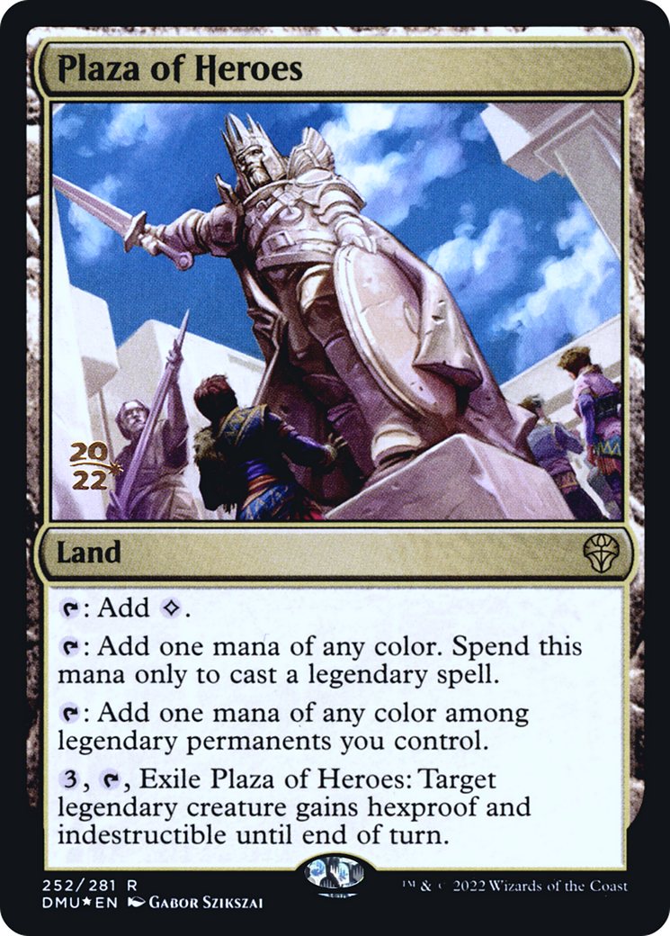 Plaza of Heroes (PRE-252) - Dominaria United Promos Foil
