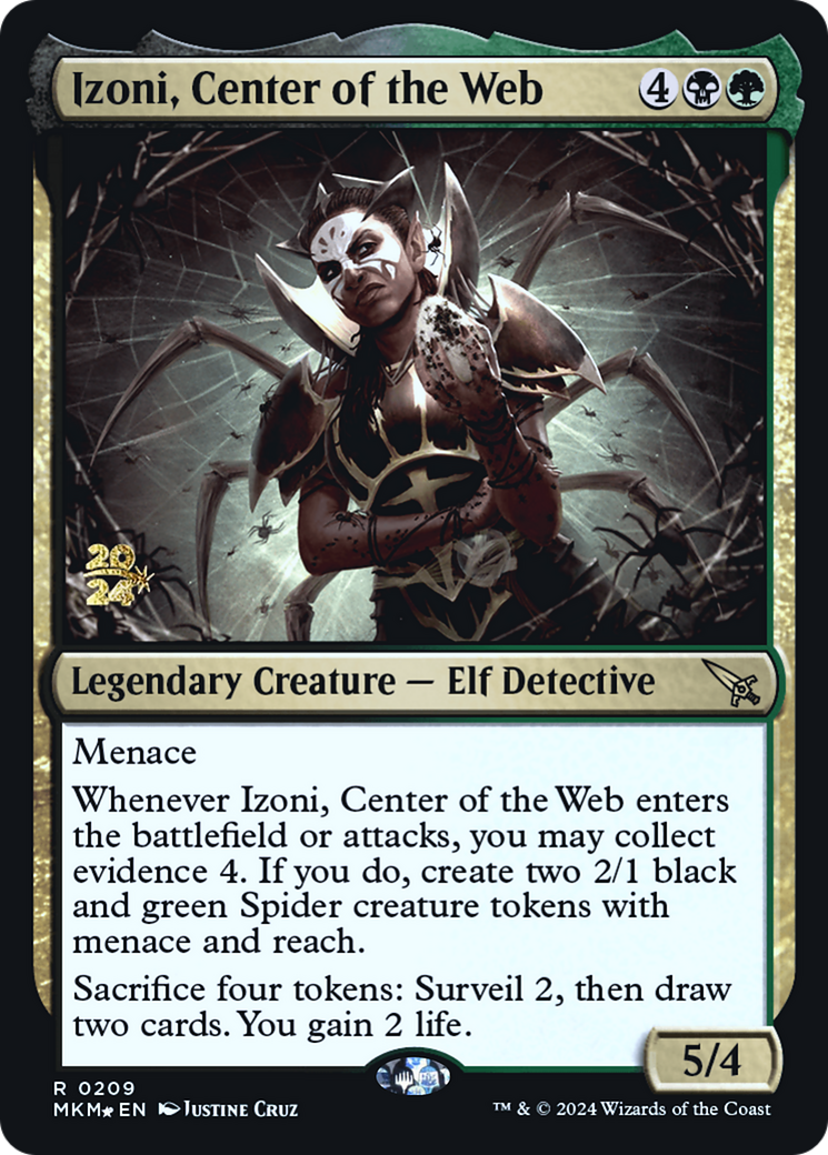Izoni, Center of the Web (PRE-209) - Murders at Karlov Manor Promos Foil