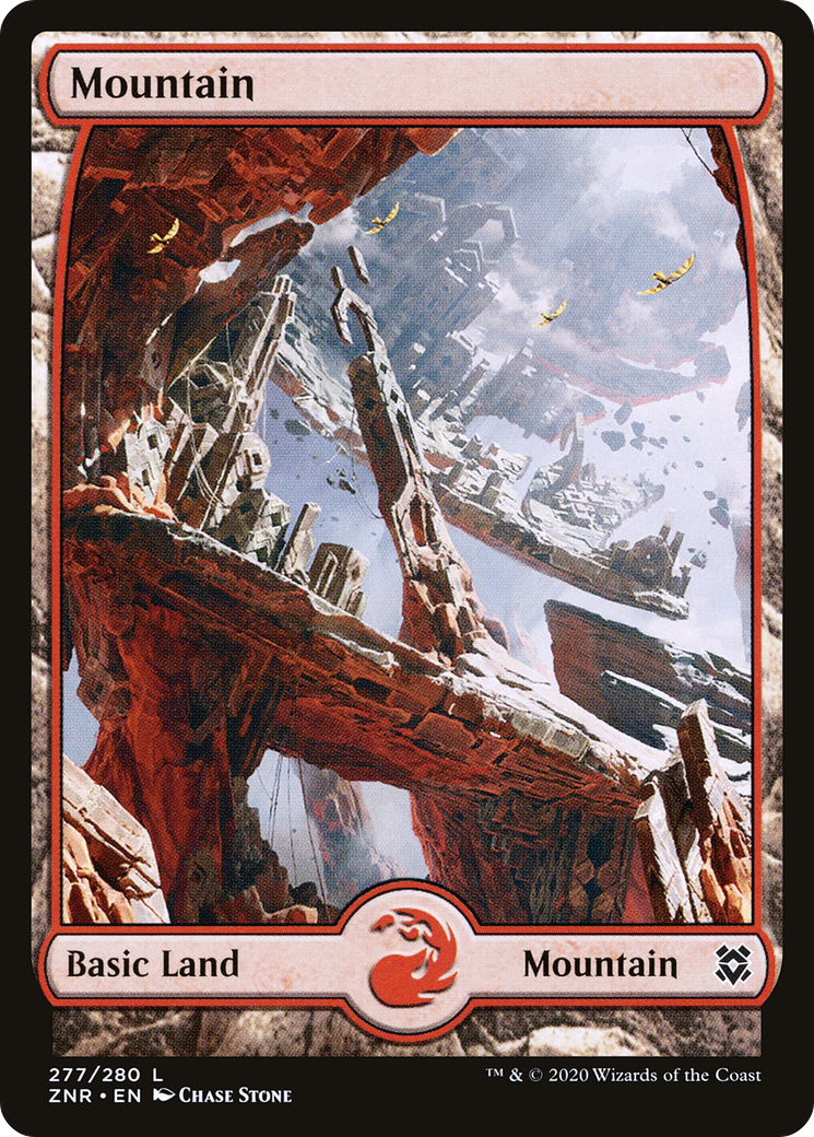 Mountain (277) - Full Art (ZNR-277) - Zendikar Rising: (Full Art)