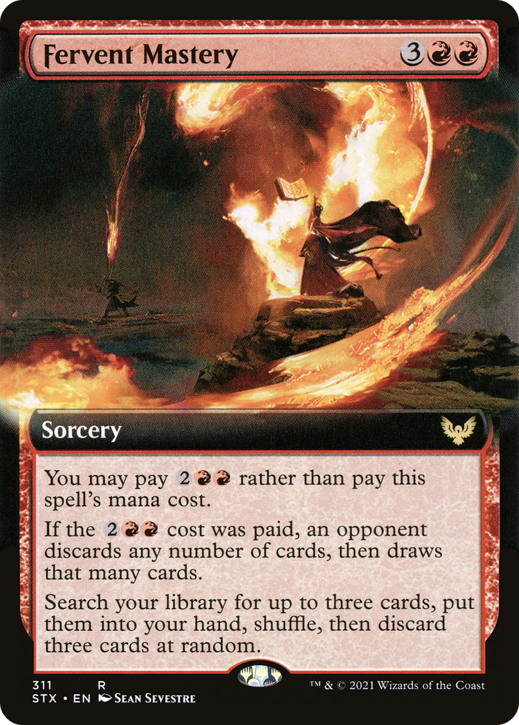 Fervent Mastery (Extended Art) (STX-311) - Strixhaven: School of Mages: (Extended Art) Foil