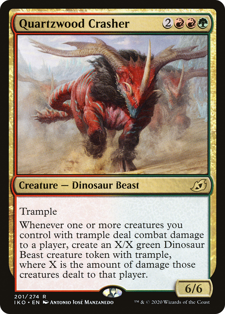 Quartzwood Crasher (IKO-201) - Ikoria: Lair of Behemoths Foil