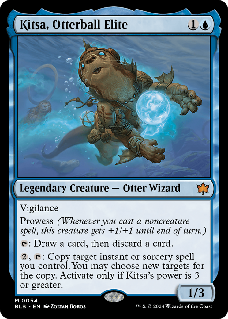 Kitsa, Otterball Elite (BLB-054) - Bloomburrow Foil