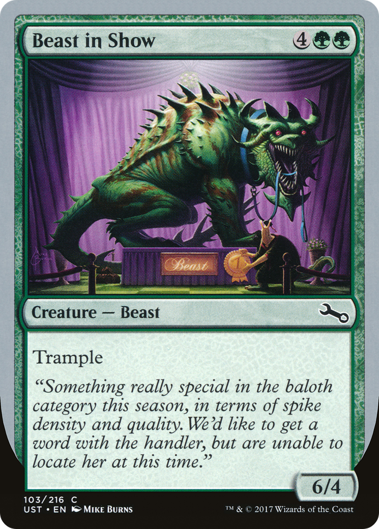 Beast in Show (C) (UST-103C) - Unstable