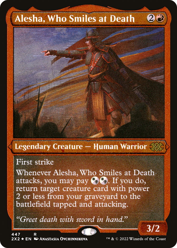 Alesha, Who Smiles at Death (Foil Etched) (2X2-447) - Double Masters 2022 Foil