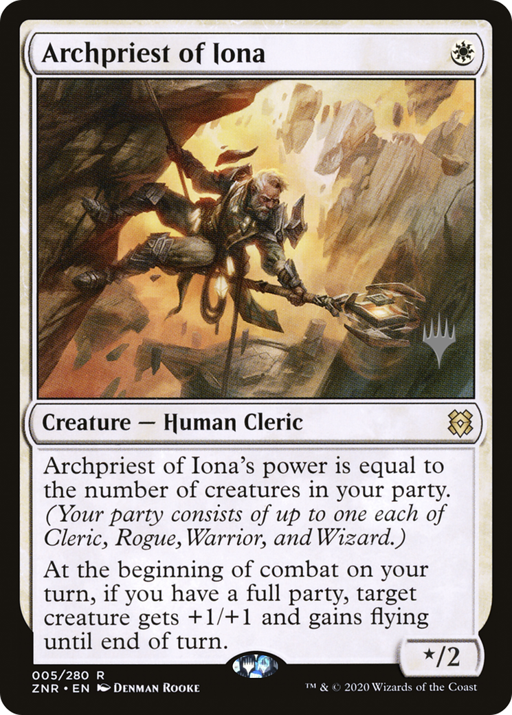 Archpriest of Iona (PPZNR-05P) - Zendikar Rising Promos