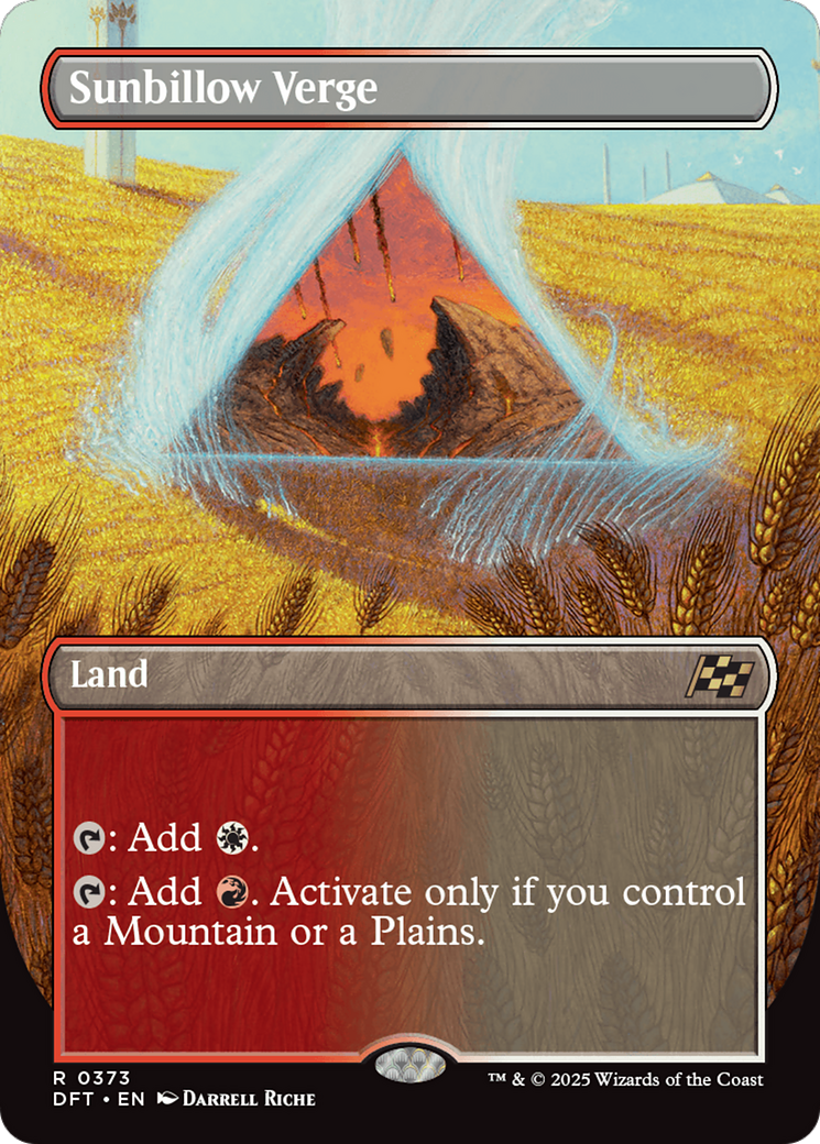 Sunbillow Verge (Borderless) (DFT-373) - Aetherdrift (Borderless)