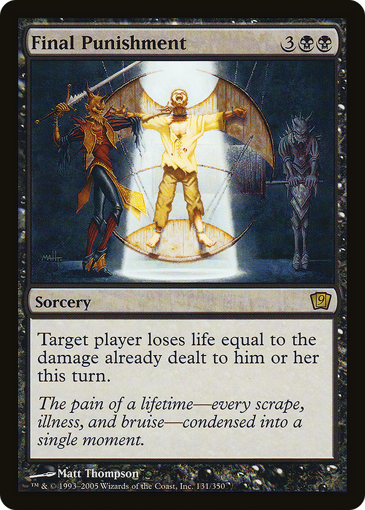 Final Punishment (9ED-131) - 9th Edition Foil