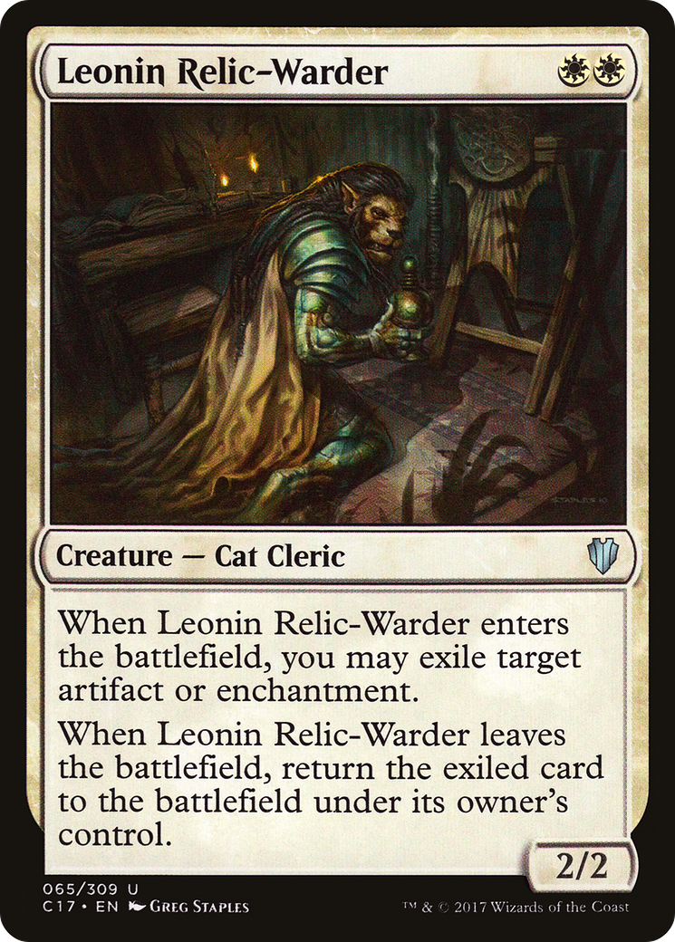 Leonin Relic-Warder (C17-065) - Commander 2017