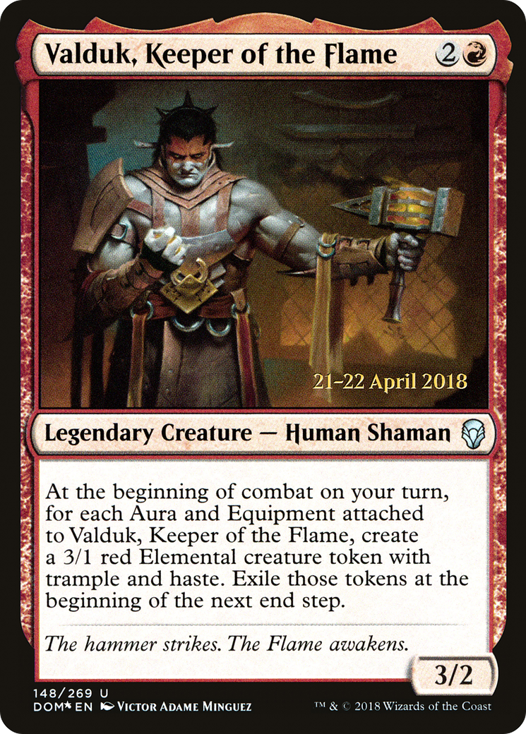 Valduk, Keeper of the Flame (PRE-148) - Dominaria Promos Foil