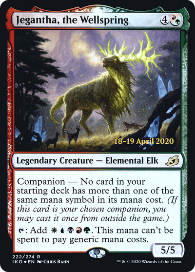 Jegantha, the Wellspring (PRE-222) - Ikoria: Lair of Behemoths Promos: (companion) Foil