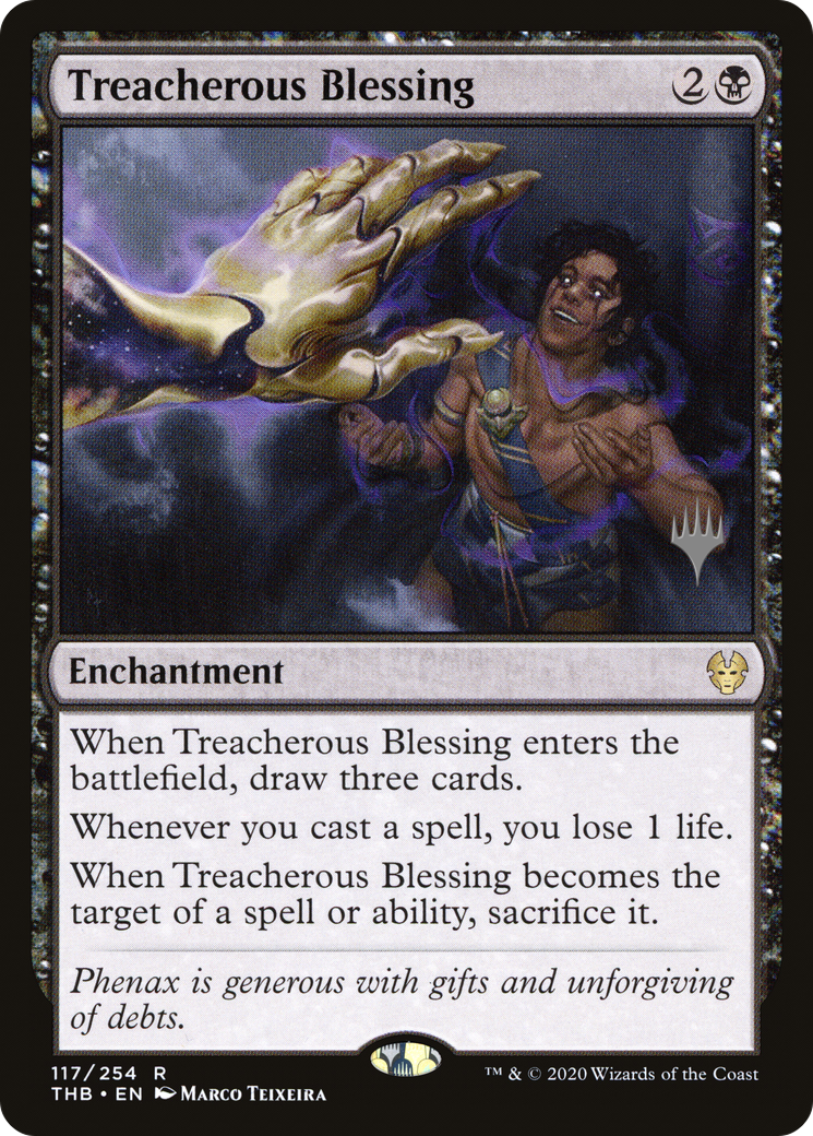 Treacherous Blessing (PPTHB-117P) - Theros Beyond Death Promos