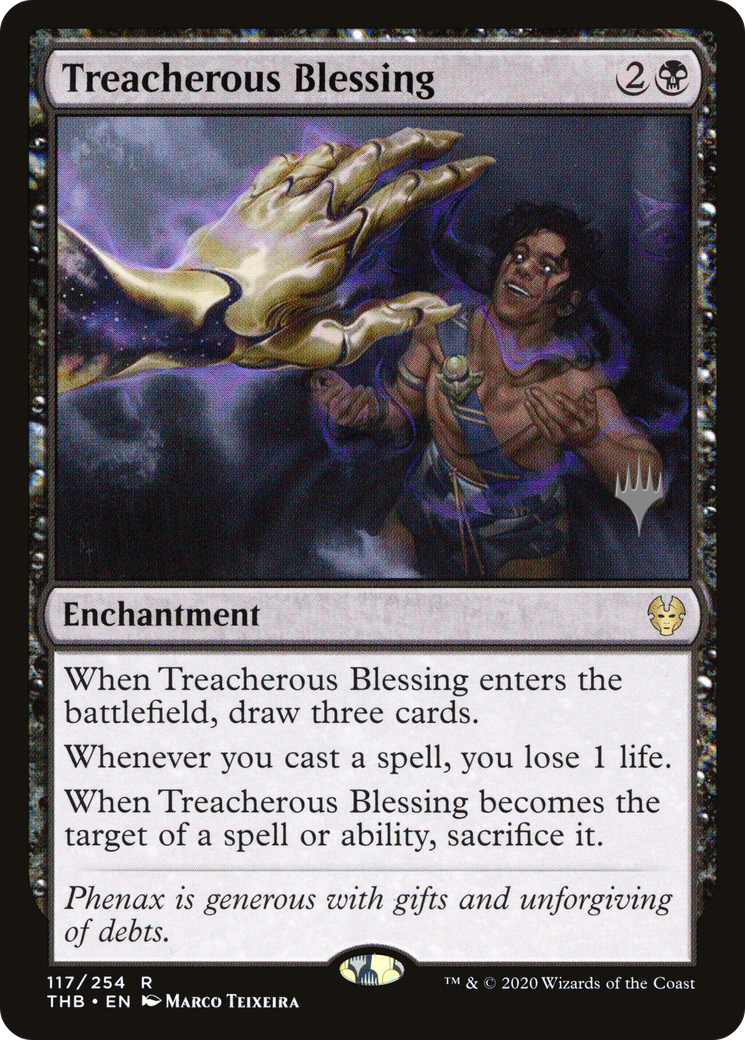 Treacherous Blessing (PPTHB-117P) - Theros Beyond Death Promos Foil